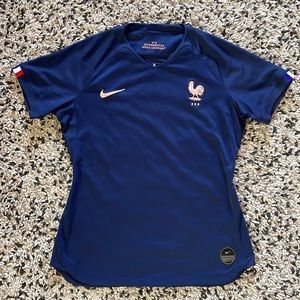 Nike French Federal Football Jersey Shirt—Medium, Navy Blue